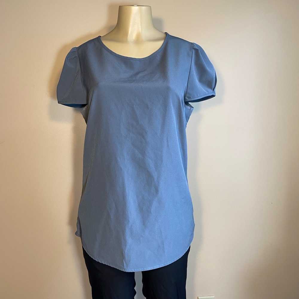 Chic Blue Women's Blouse